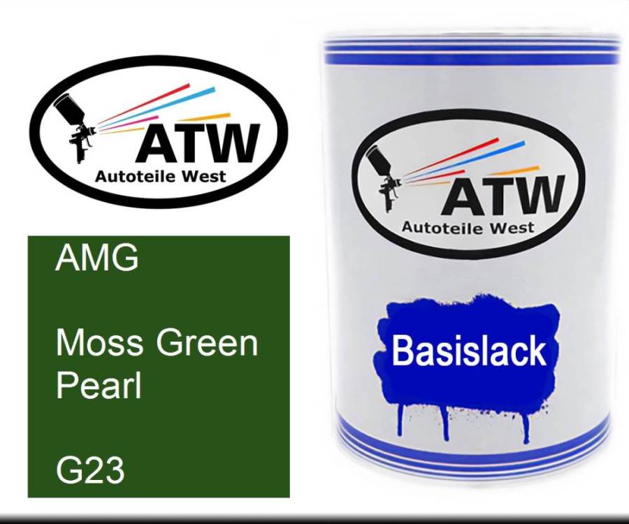 AMG, Moss Green Pearl, G23: 500ml Lackdose, von ATW Autoteile West.